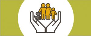 hands holding family shapes