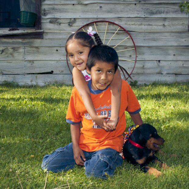 Brother & Sister Show Affection