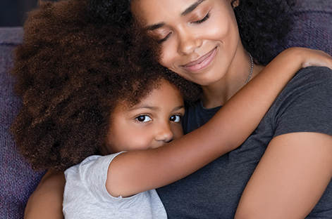 Young mother and child